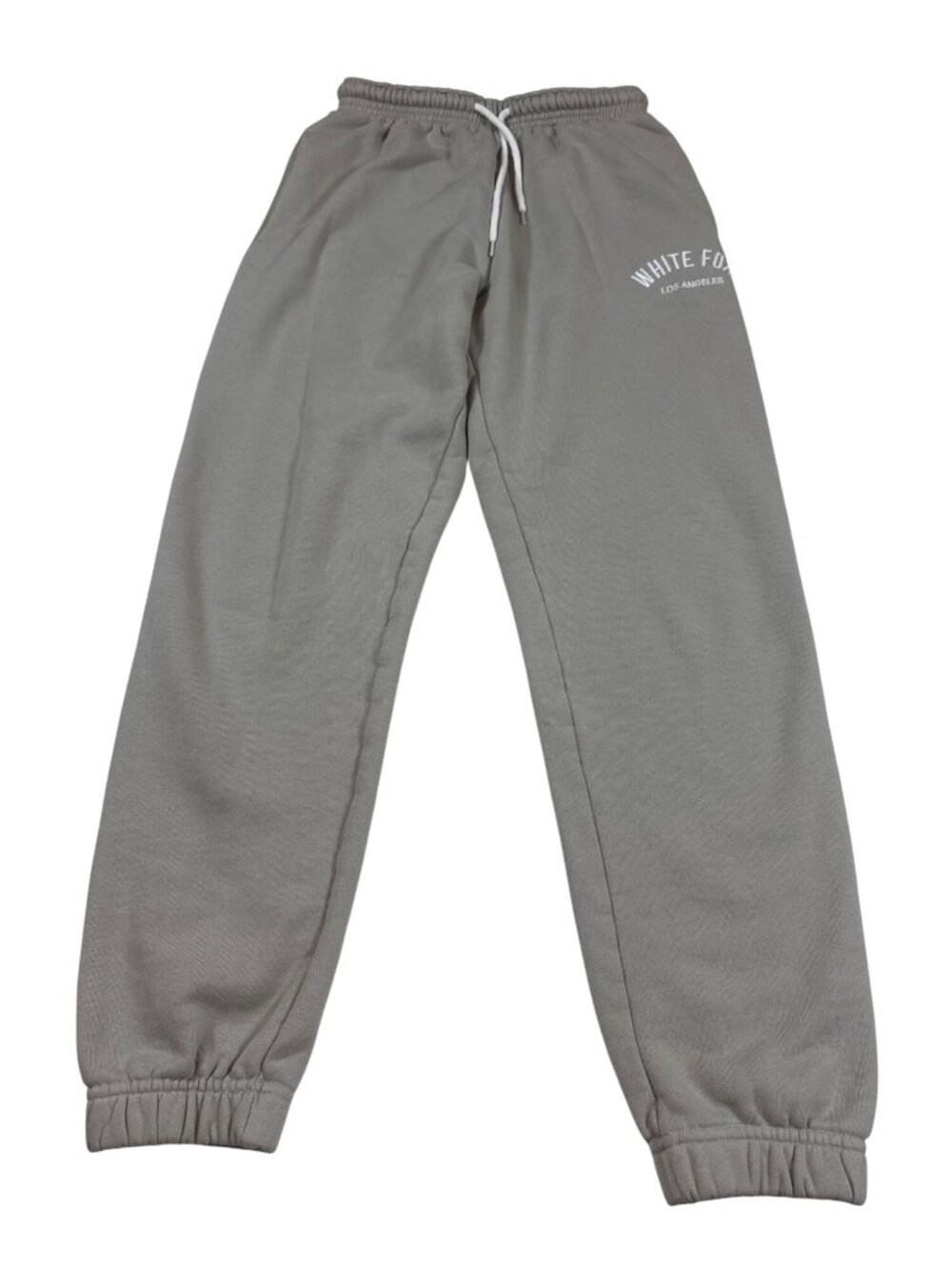 White Fox Los Angeles Sweatpants Womens XS Light Gray Cotton Blend Casual (887)